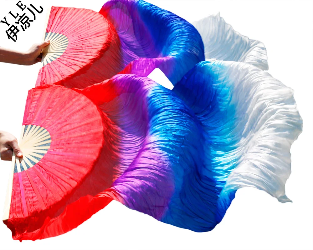 2017 New design women 100% real silk belly dance veil cheap belly