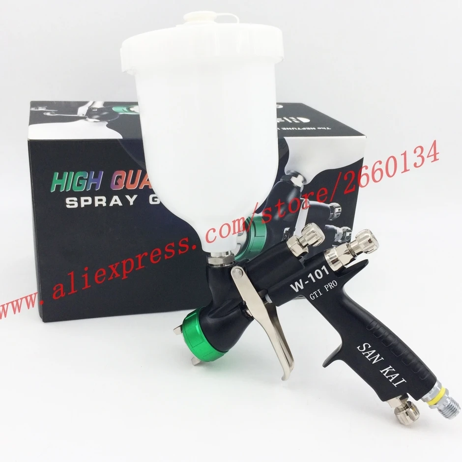 

Plastic 600cc cup SPRAY GUN W-101 Paint spray gun hand manual spray gun,w101 gti pro British quality, W101 SPRAYER air spray gun