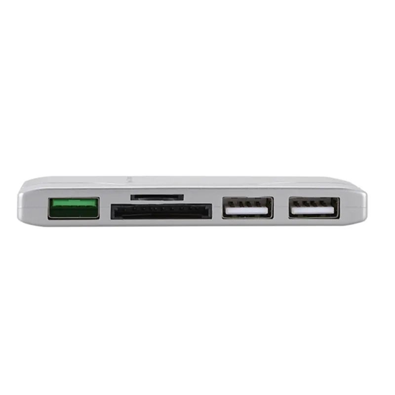 USB C 2,0 концентратора Совместимость с адаптером для Mac Android Windows ОС Linux, 5 в 1 Multi Порты и разъёмы USB Dongle 2,0 Тип A Порты и разъёмы Micro-SD мне