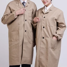 Летнее белое лабораторное пальто медицинская лаборатория унисекс склад доктор рабочая одежда Больница униформа техника одежда с длинным рукавом