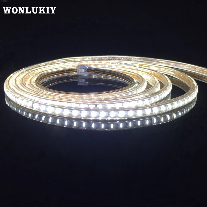 WONLUKIY 120 светодиодов/м SMD 3014 Светодиодная лента 1 м 2 3 4 5 10 15 20 25 Водонепроницаемая
