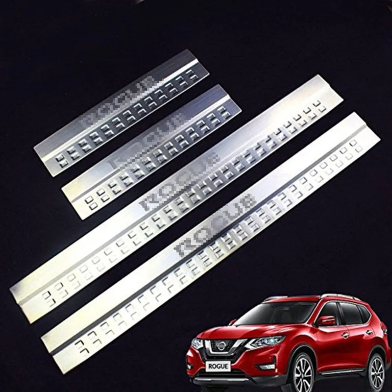 Изгой из нержавеющей стали порога потертости пластины подходят для Nissan Rogue