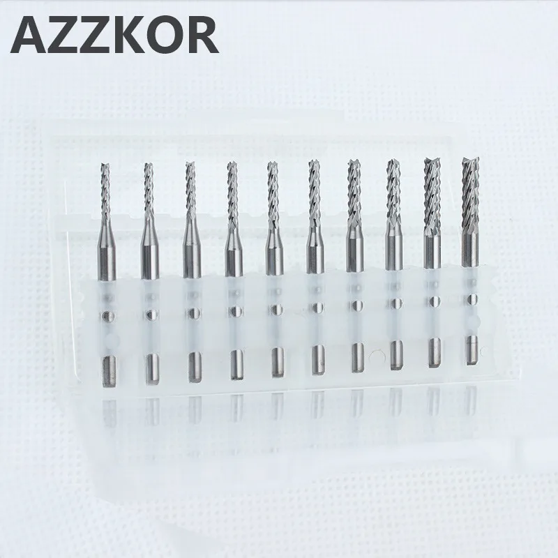 Вольфрамовая сталь фрезерный хвостовик 3,175 Карбид резец Pcb Гонг ...