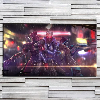

1 Piece OVERWATCH Game Poster Pictures for Home Decor Wall Art Canvas Paintings