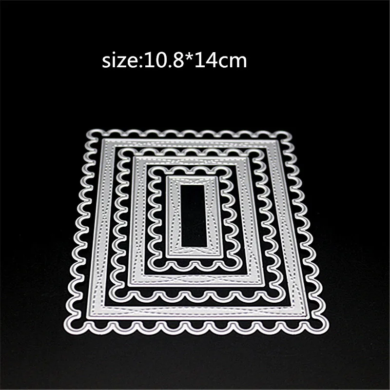 

ZhuoAng Positive Square Metal Cutting Mold DIY Scrapbook Album Decoration Supplies Clear Stamp DIY Paper Card