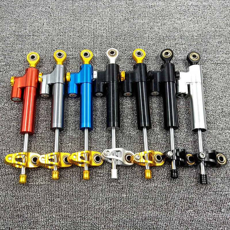 Universal CNC Aluminum Steering Stabilizer Damper Safety Control motos for KTM Vespa Kawasaki Z900 Z750 Z800 Yamaha MT 07 R3 R6 (3)