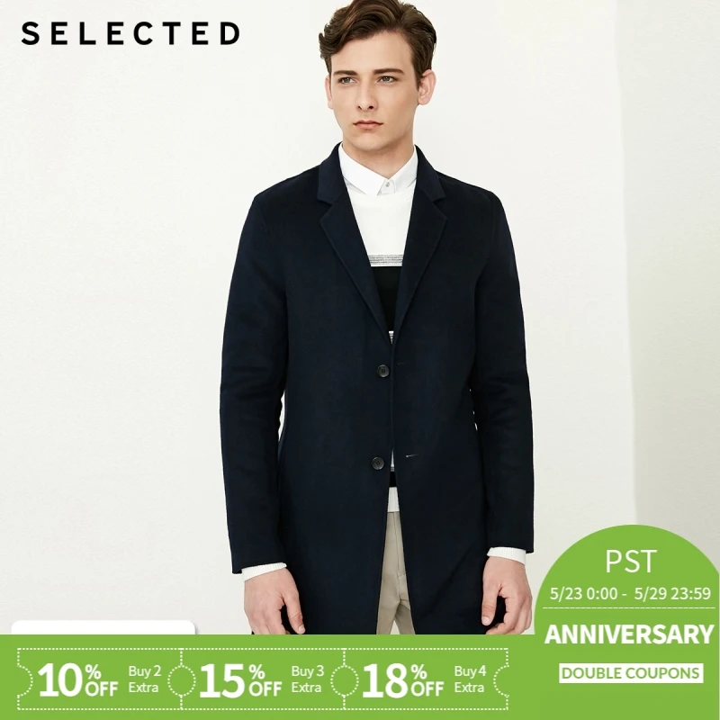 

SELECTED new pure wool medium length coat S|418427502【Limited Get $4 NO-LIMIT Coupons】