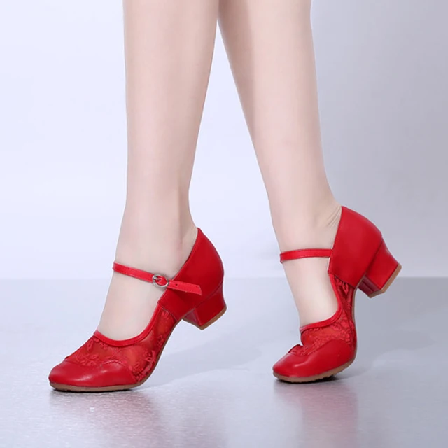 Woman Latin Dance Shoes Rubber Sole Breathable Sports Shoe