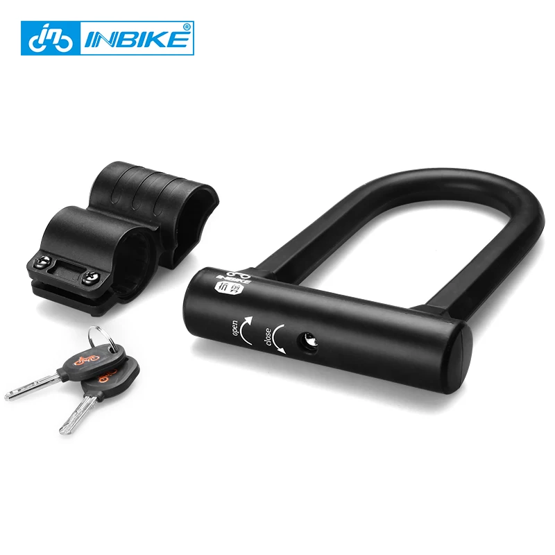 INBIKE замок для велосипеда U lock и MTB дороги велосипедный сигнализация велозамок