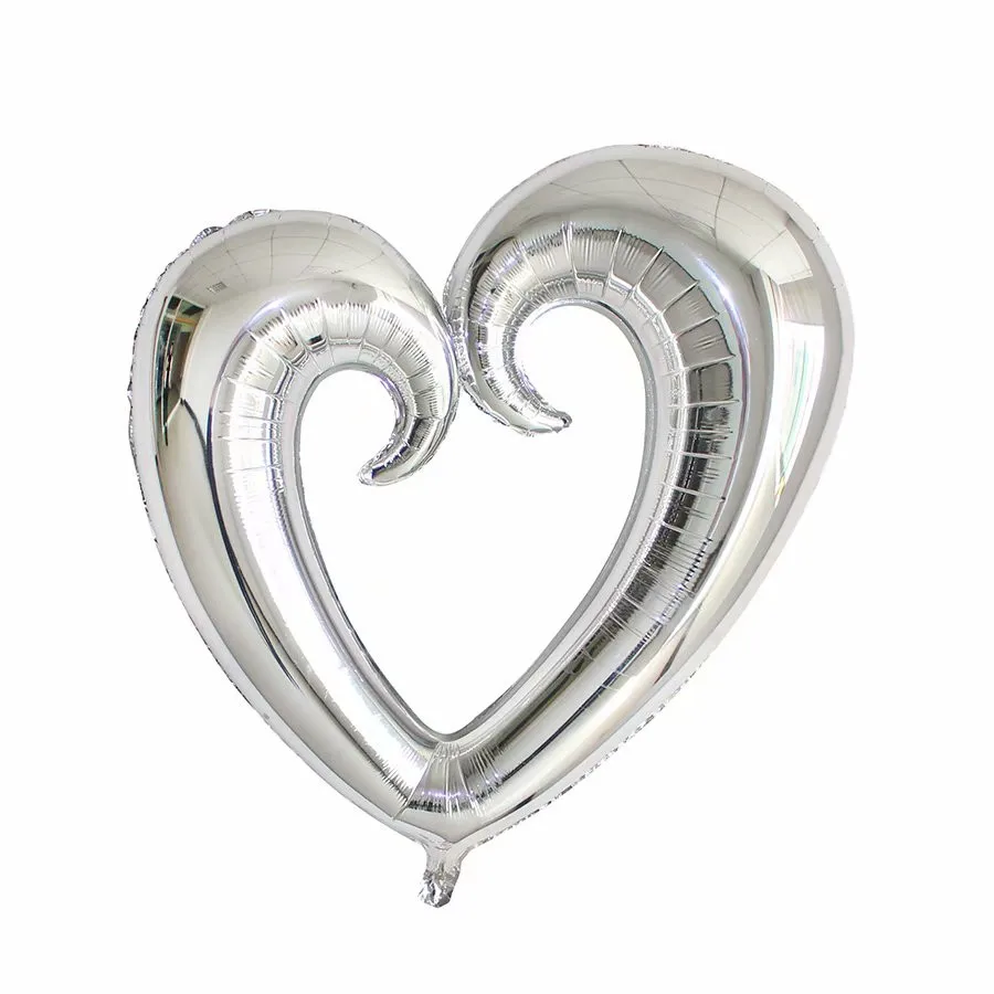 40 дюймов Большой размер крюк в форме сердца фольгированные гелиевые воздушные шары Свадьба День святого Валентина Декор я люблю вас надувные воздушные шары поставки