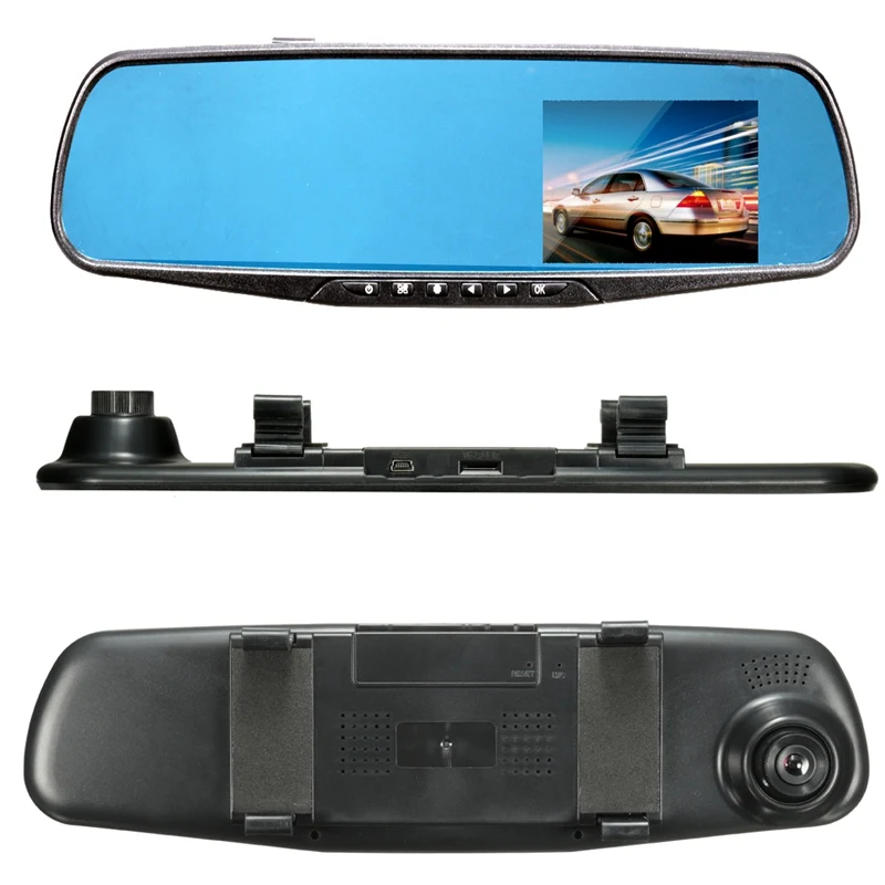 2.8 Inch 1080P Car Parking Rearview Mirror Monitor Car DVR Dash Camera Video Recorder Night Vision 