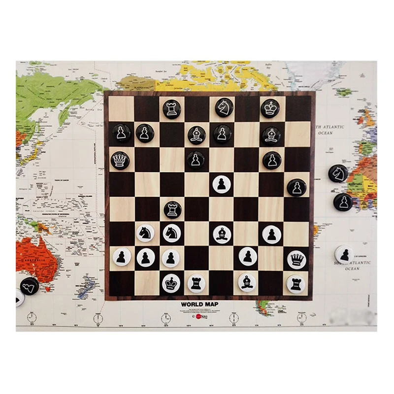Exquisite EVA Solid Plastic Chess Set Portable Iron Floppy Disk Children Gift Puzzle Sticking To The Wall Glued Onto Board Games board game magnetic chess set foldable chess board table games folding chess board chess pieces and board
