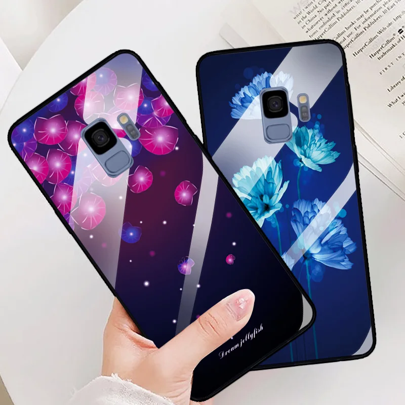 Закаленное Стекло чехол для samsung Galaxy S8 S9 S10E плюс Чехол A10 A30 A40 A50 A70 M20 J4 J6 2018 + |