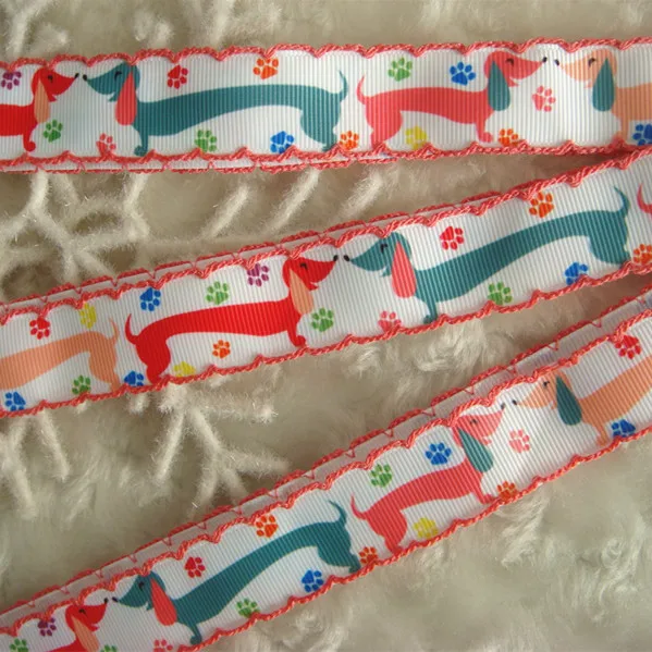 PAW Print Cotton Twill Ribbon 5 Yards