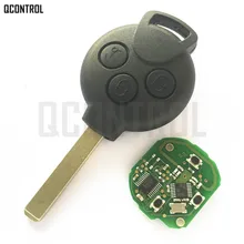 QCONTROL Автомобильный Дистанционный ключ подходит для Mercedes-Benz Smart Fortwo 451 2007 2008 2009 2010 2011 2012 2013