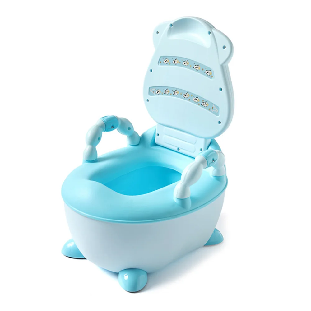 MrY Baby Potty Toilet Bow дети постельное белье портативный писсуар удобная спинка Cartoonl обучающая сковорода унитаз сиденье Детский горшок - Цвет: Hard pad 38X34X50CM