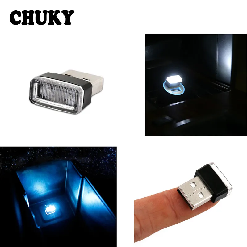Автомобильный стиль USB атмосферные огни декоративная светодиодная лампа Plug and Play