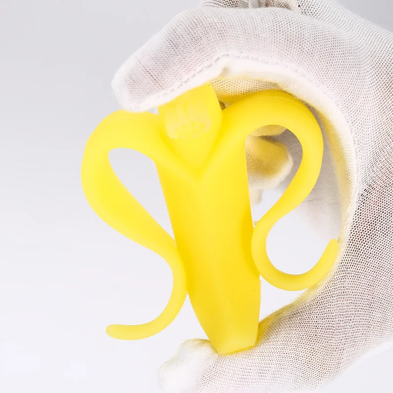 Высококачественная детская игрушка банан Прорезыватель для зубов в форме кукурузы Силиконовая зубная щетка и экологически безопасный Прорезыватель для малышей Прорезыватель для зубов