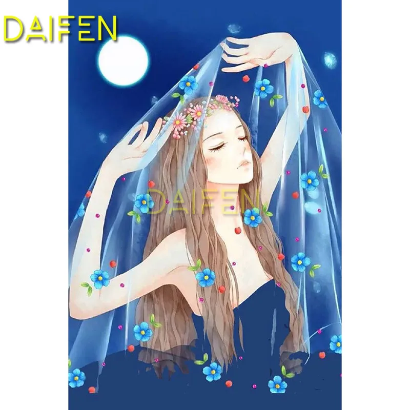 

Full Square Diamond mosaic Wedding dress Full Round Diamond embroidery 5D DIY Diamond painting Cross stitch Wedding dress girl
