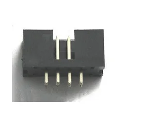 

100 Pcs Shrouded Box header IDC Socket 2.54mm 2x4 Pin 8 P Straight Male square pin 0.64mm 2 rows 2.54 Through hole DIP