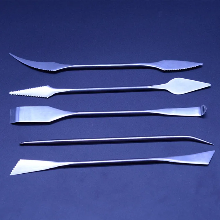 

5PCS Stainless steel sculpture knives Plasticine Clay Tool Mold Kit Set tool Chisel DIY Playdough Toys Fimo clay Tools