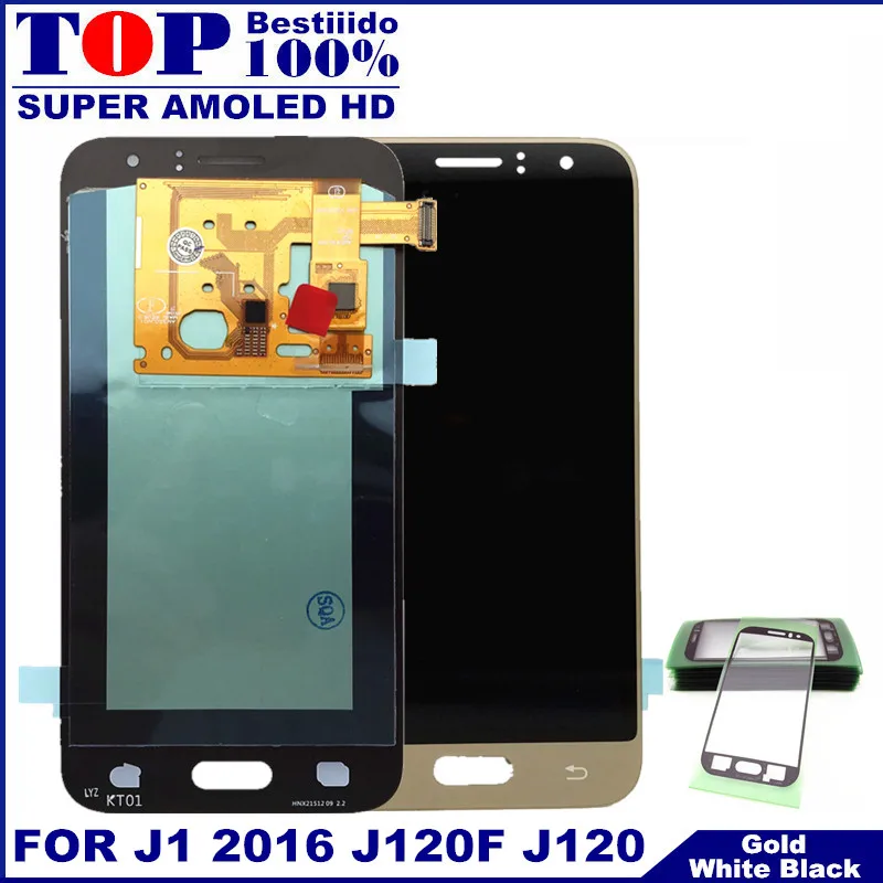 

With Touch Screen Digitizer Assembly For Samsung Galaxy J120 2016 J120F J120H J120M AMOLED Phones LCD Display LCD Replacement