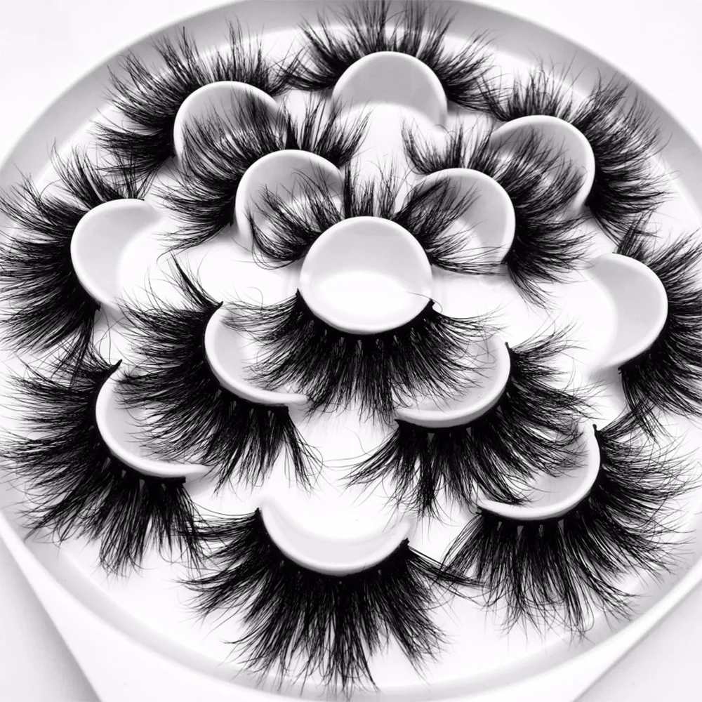 

7pairs 25mm Long 6D Thick Mink Eyelashes Luxury Mink Hair Lashes Fake Lashes Makeup Mink Eyelash Extension Natural False Eyelash