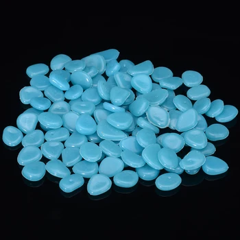 

100pcs/set Glow in the Dark Garden Pebbles Glow Luminous Stones Rocks for Garden Patio Walkways Path Lawn Garden Yard Decor