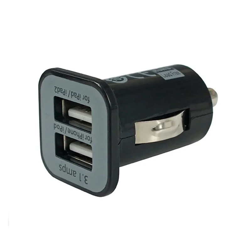 

Mini Dual USB Car Lighter Socket Charger Twin Port 12V Universal In Adapter plug for iPad iPhone iPod