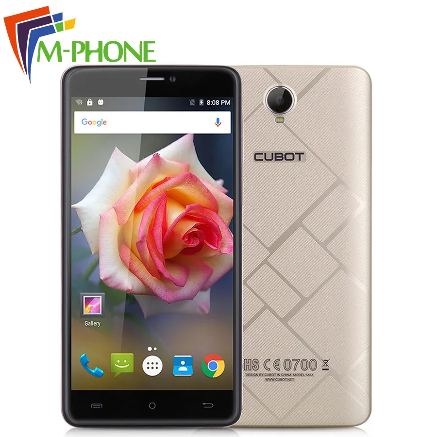 Original CUBOT MAX 6 0 Inch Mobile phone 4G LTE Android 6 0 MT6753A Octa Core