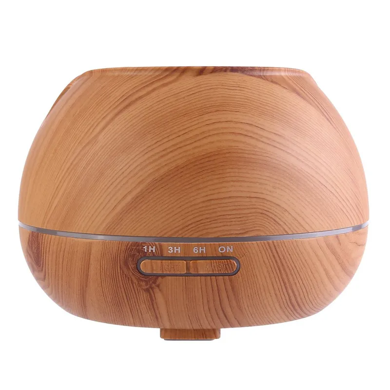

US Plug Ultrasonic Air Moistener Home Use Aromatherapy Machine Round Aroma Air Humidifier Food Grade PP Shell Fragrance Lamp