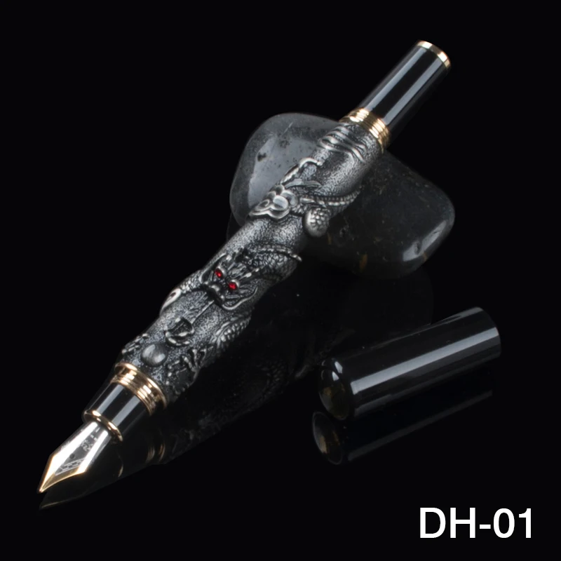 JINHAO роскошный Восточный Дракон древние серебряные авторучки авторучка офисные деловые письменные принадлежности ручка