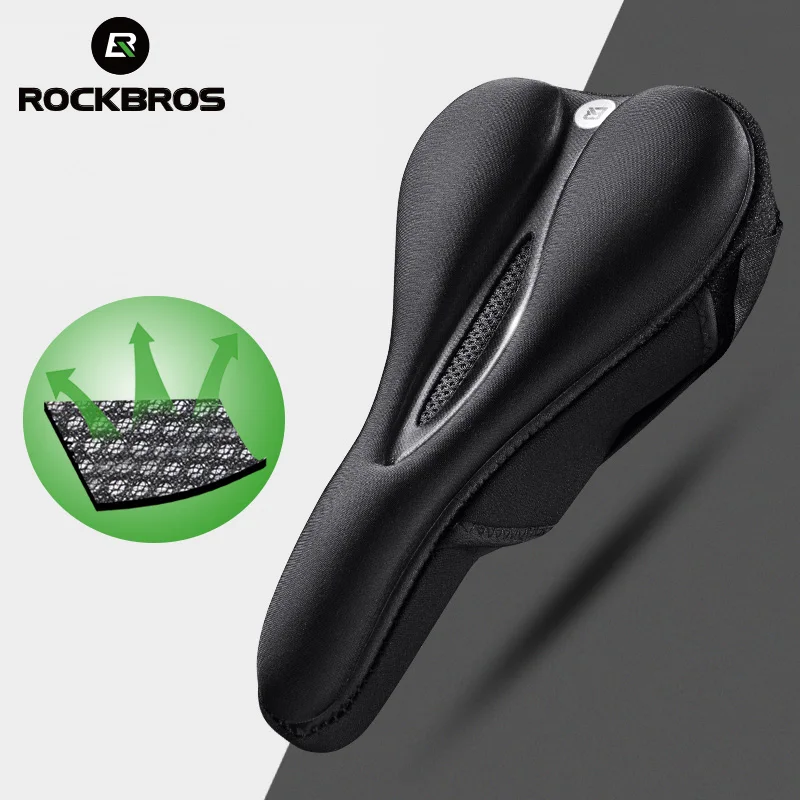 ROCKBROS велосипедное седло покрытие полое дышащее MTB Силиконовое сиденье для велосипеда Чехол для подушки коврик силикагель седло Аксессуары для велосипеда|Седло велосипеда| | АлиЭкспресс