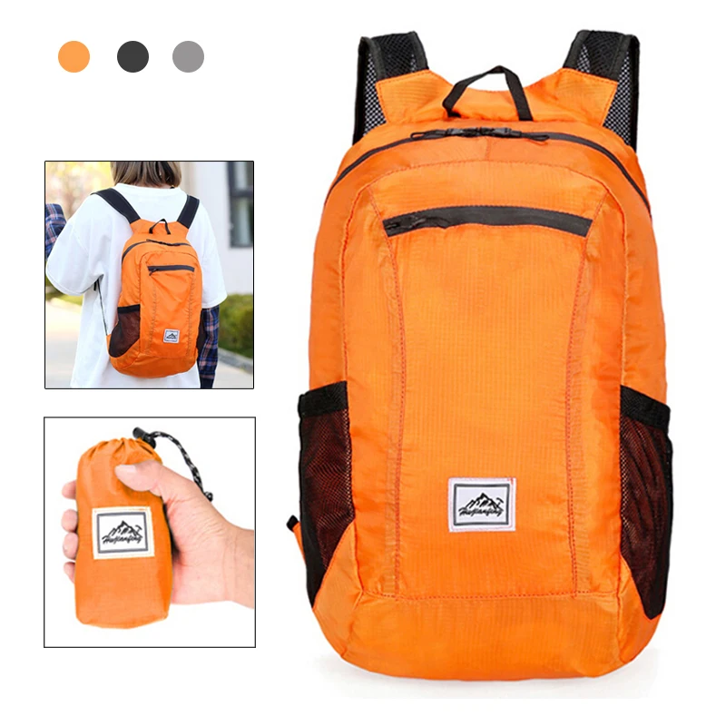 

Lightweight Portable Foldable Backpack Waterproof Backpack Folding Bag Ultralight Outdoor Pack for Women Men Travel Hiking