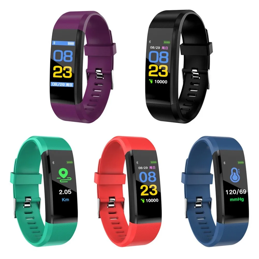 

ID115 Smart Band Fitness Tracker smart bracelet Waterproof Step Counter Bracelet smartband 0.96 Inches OLED for Iphone Android