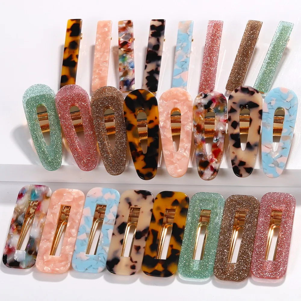 

Girlgo 2019 Trendy Barrettes Hairclips For Women Elegant Bridal Acrylic Hairpins Hairwear Charm Ethnic Headdress Wedding Jewelry