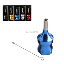 Татуировка ручка алюминиевая новая 30 мм синяя алюминиевая Татуировка Фантом трубки картридж ручка татуировка машина захватывающие трубки