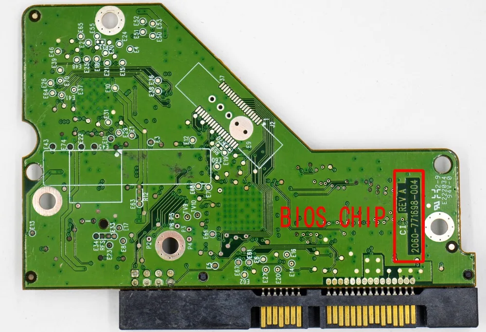 Jia Yuan Sheng HDD PCB/2060-771698-004 REV A/2061-771698-904, 2061-771698-S04/WD20EARX, WD5000AAKX, WD10EURX