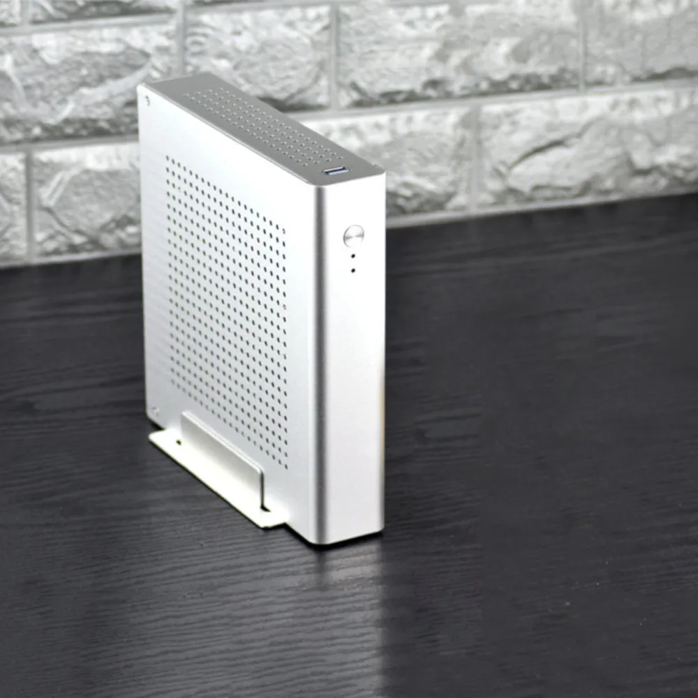 HTPC мини ПК корпус алюминиевый сплав шасси микро башня компьютер Тонкий ITX