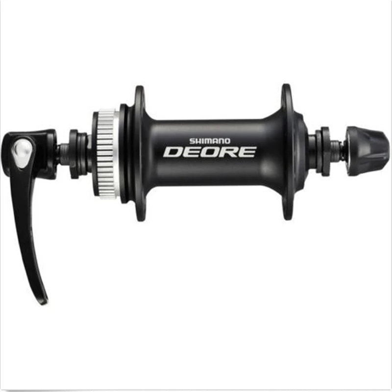 Оригинальная передняя ступица Shimano HB-M615 Deore для центрального замка диска 32 отверстия, серебристая/черная велосипедная часть