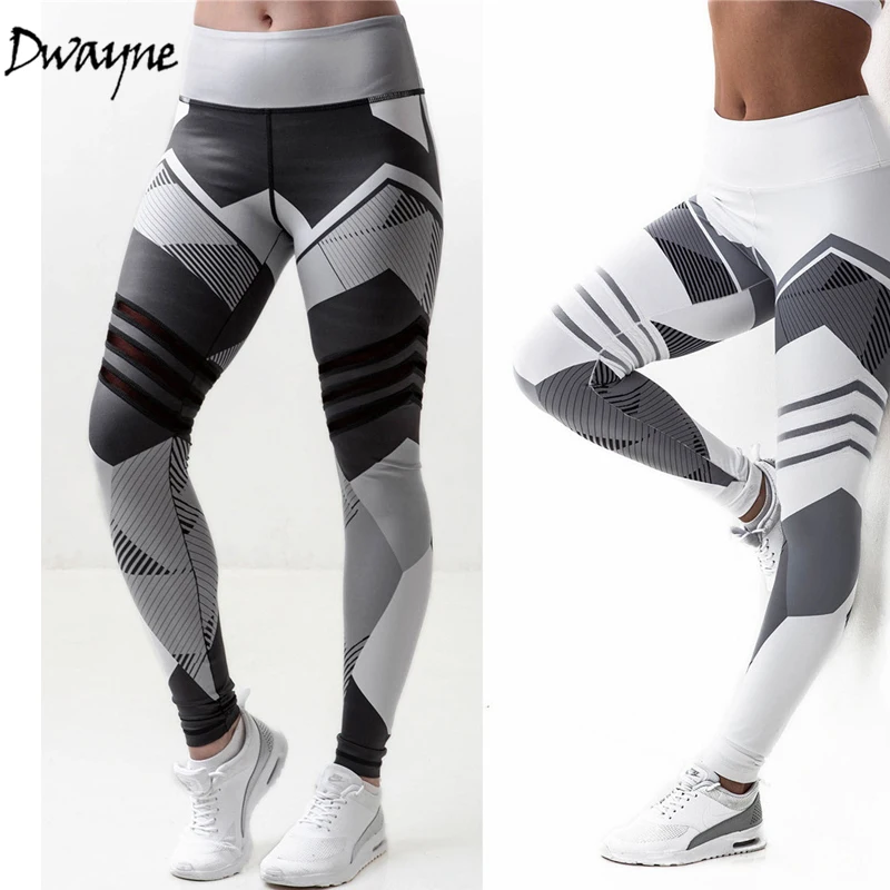 

Womens Sports Pants High Stretchy Professional Exercise Training Yoga Wear Fitness Workout Push Up Solid Patchwork Leggings