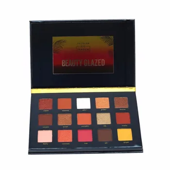 

BEAUTY GLAZED 15 Color Sunset disk Eye Shadow Palette Cosmetic Round Sequins Shiny Powder Highlight Glitter Multicolor Women