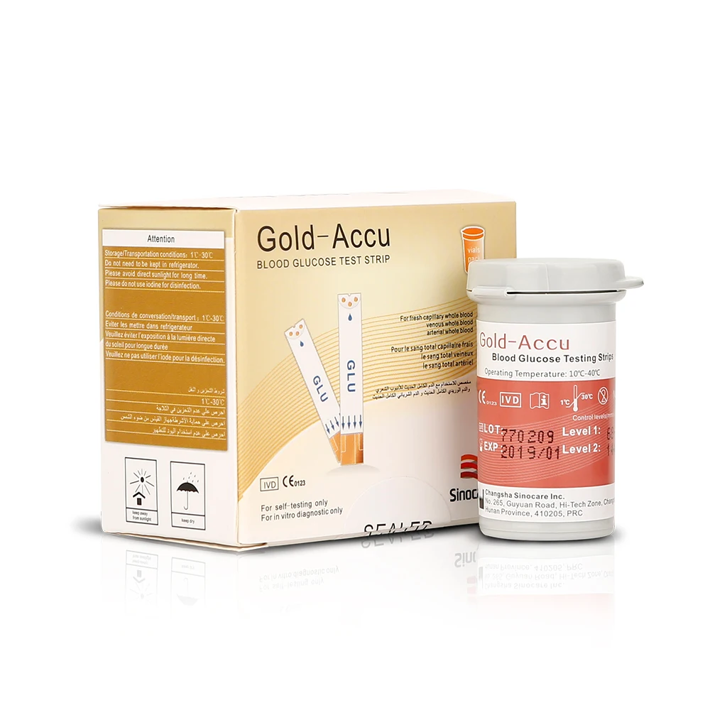 

SINOCARE sannuo mg/dL Blood Glucose Meter English&Test strips&Lancets Gold Electrode Reliable Accurate results 5S Fast test