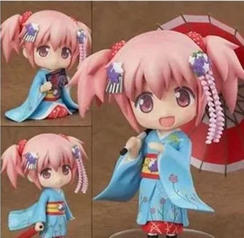 

10cm Puella Magi Madoka Magica Dancer Akemi Homura Q Verion Doll with Faces