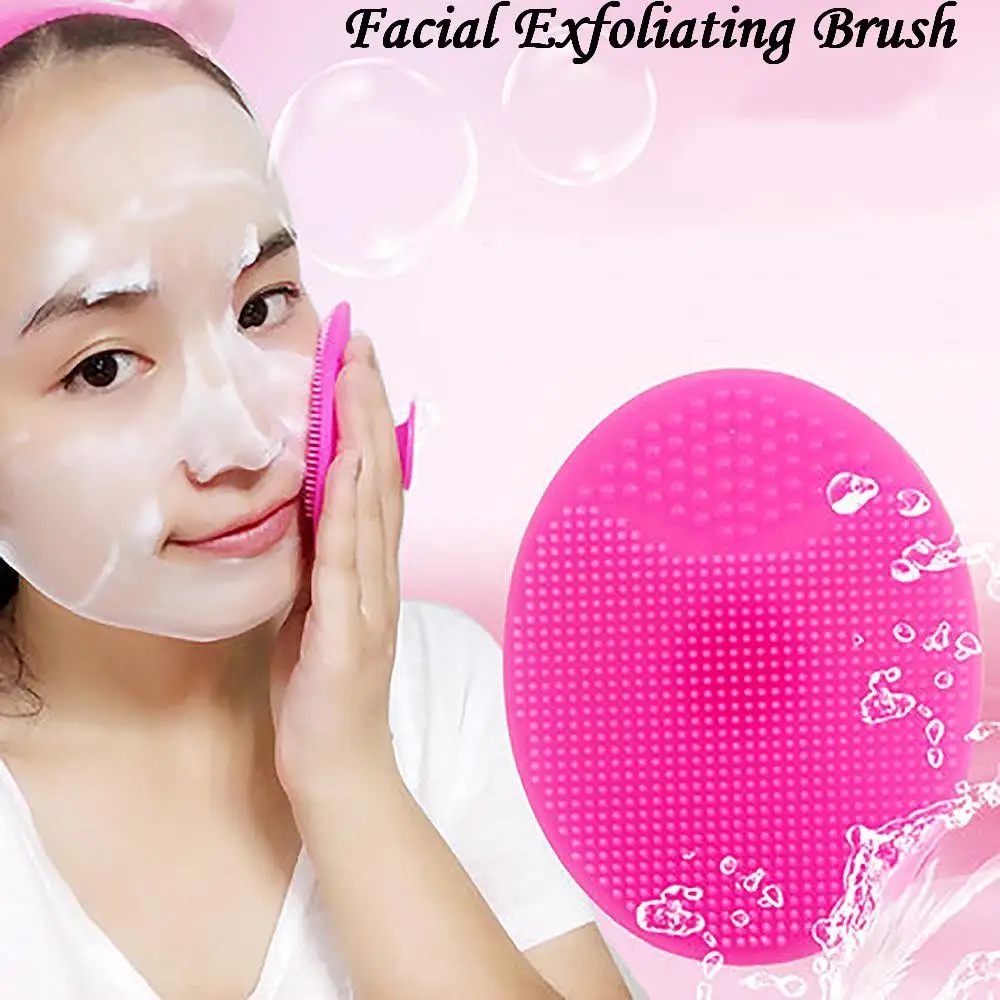 

New Arrival Silicone Beauty Washing Pad Facial Exfoliating Blackhead Face Cleansing Brush Tool Soft Deep Cleaning Face Brushes