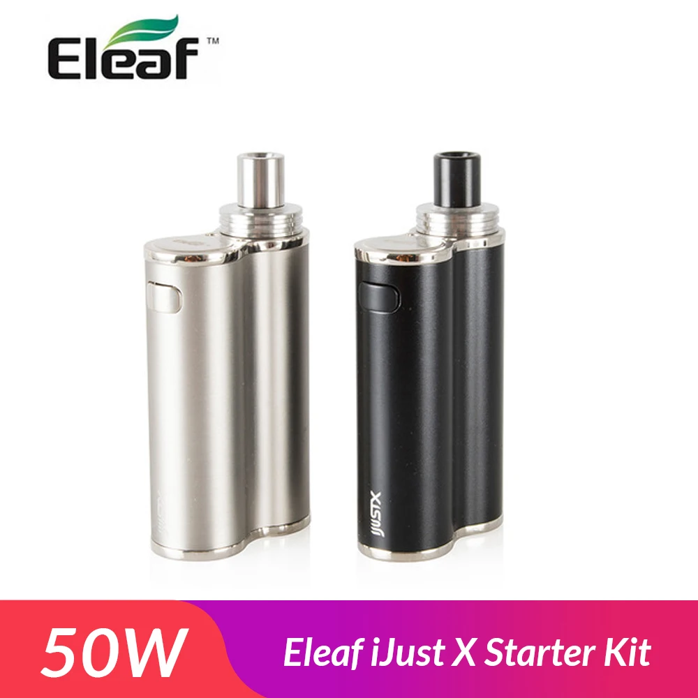

[Clearece Only 5pcs Now] Eleaf iJust X Starter Kit 50W build in 3000mah battery with 7ml Tank atomizer Electronic Cigarette vape
