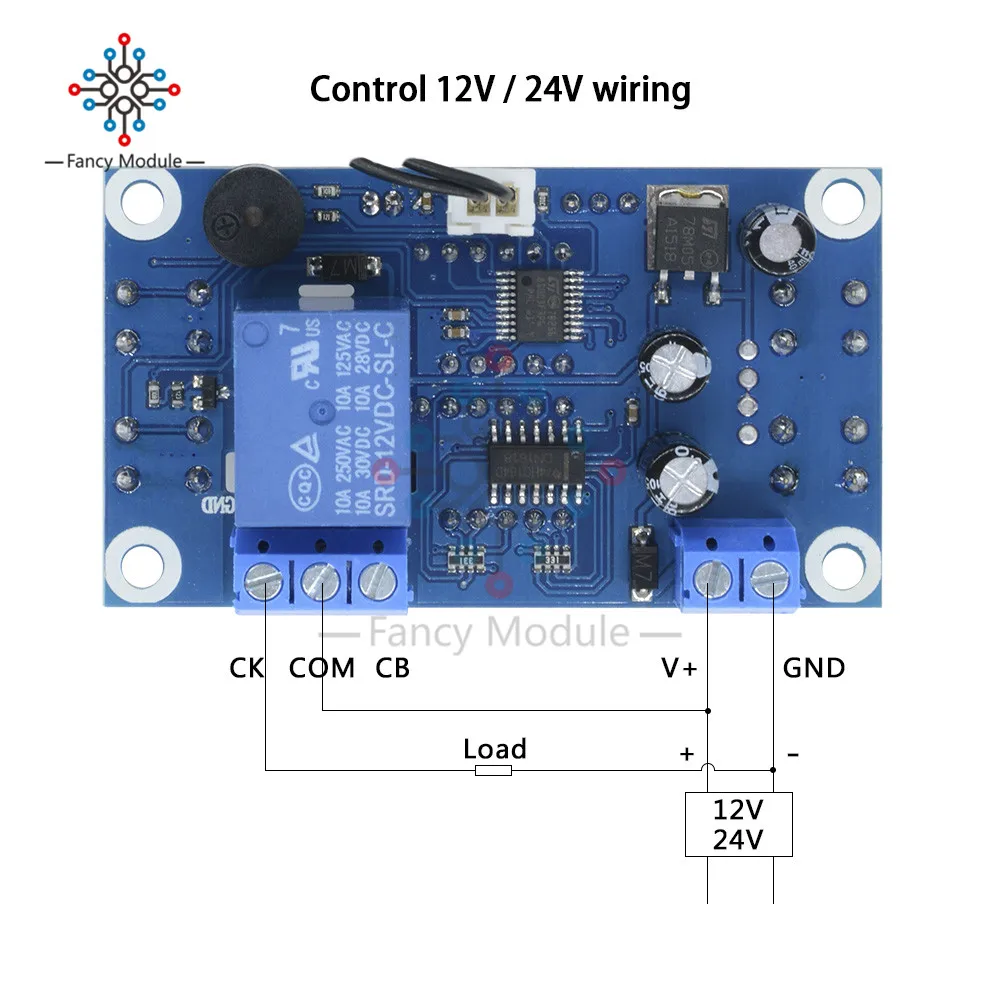 DK-W1308 с двумя светодиодными цифровыми дисплей термостата регулируемый термометр с датчиком контроля температуры питание релейный модуль