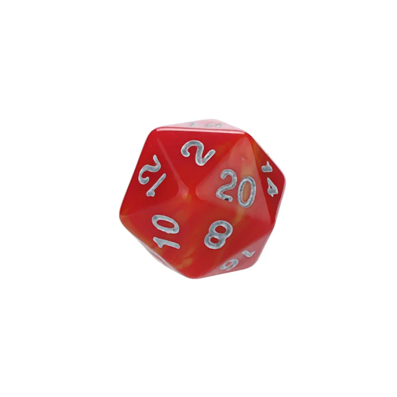7Pcs Game Dice Party Entertainment Equipment Game Dungeons & Dragons Polyhedral D4-D20 Multi Sided Acrylic Dice #2N23 (8)