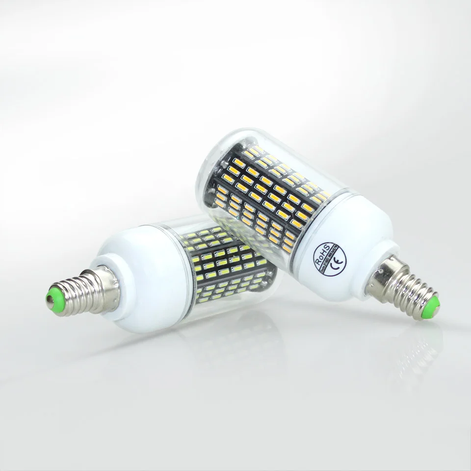 Светодиодные лампы E27 E14 SMD 4014 Lamparas свет 38 55 78 88 140 светодиоды лампада Светодиодная лампа 220 В ампулы свечи Luz более яркий, чем 5730