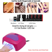 48 Вт Светодиодный УФ лампа для ногтей гель Сушилка для ногтей и гель для ногтей отверждения с 4 таймером инструмент для ногтей опционально США/ЕС/Великобритания штекер